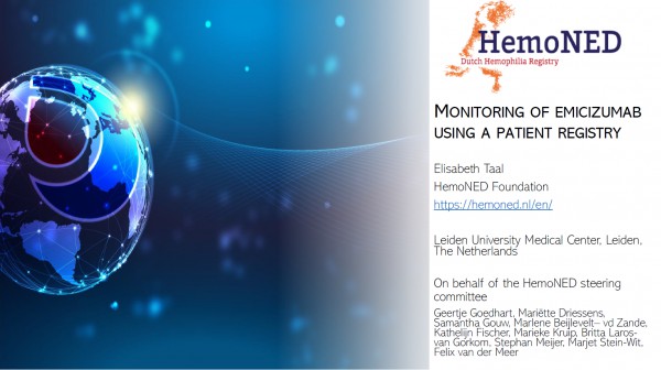 HemoNED presenteert op Europees congres HemoNED presenteert op Europees congres