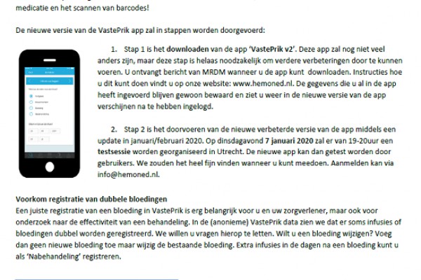 5e HemoNED Nieuwsbrief 5e HemoNED Nieuwsbrief