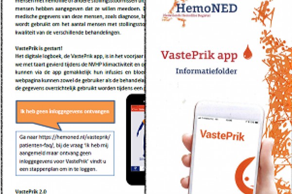 Folder VastePrik & HemoNED Nieuwsbrief Folder VastePrik & HemoNED Nieuwsbrief